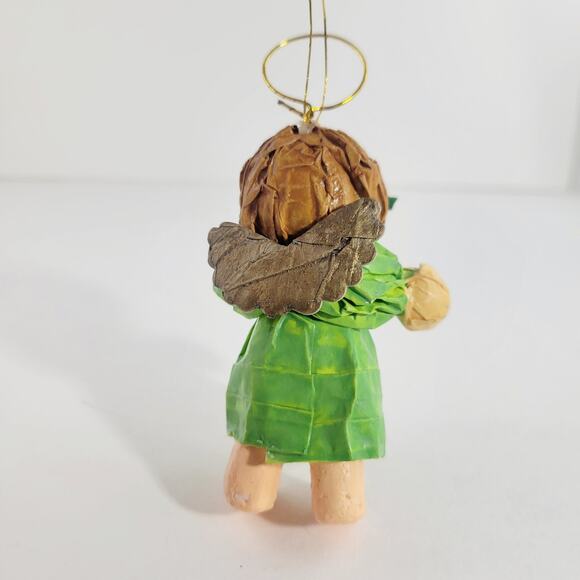 Vintage Paper Mache Angel Christmas Ornament - Picture 2 of 4